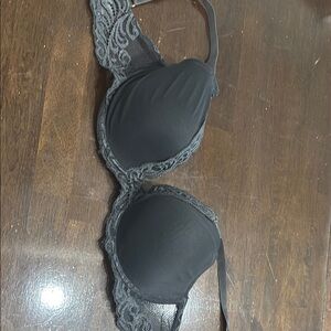 Natori Black Lace Trim Bra Intimates Sleepwear